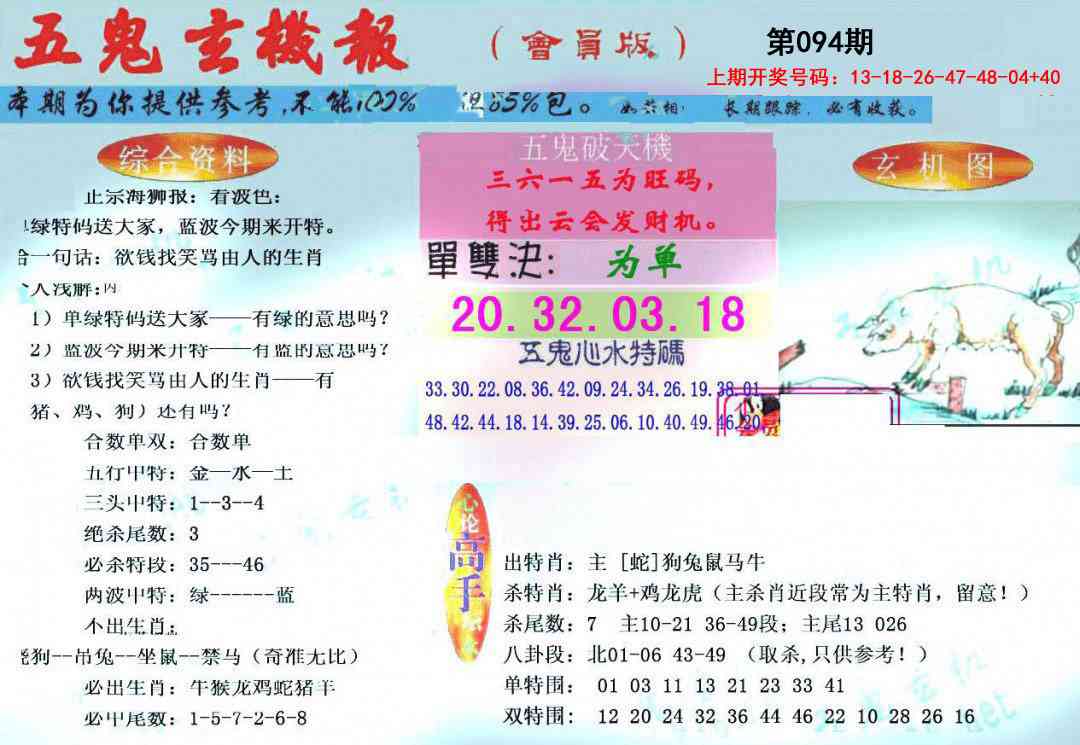 094期新五鬼玄机[图]