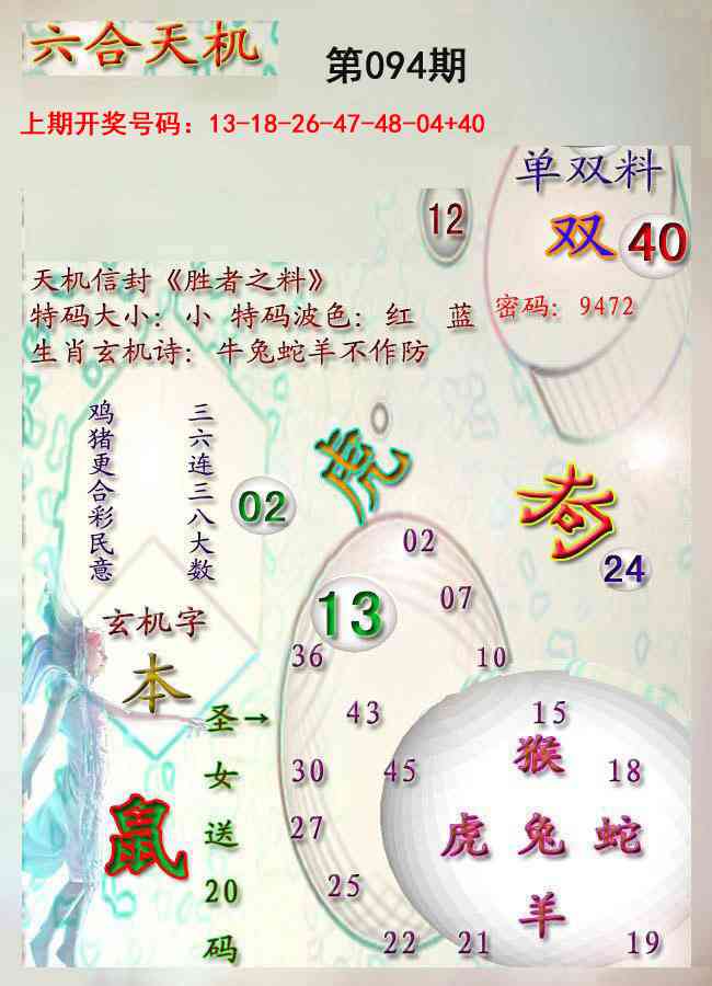 094期天机报[图]